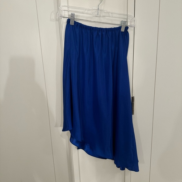 Vintage Blue Women's Asymmetrical Skirt - Picture 2 of 2